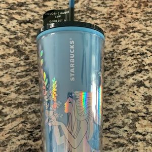 Starbucks 24 ounce cold tumbler iridescent foil siren